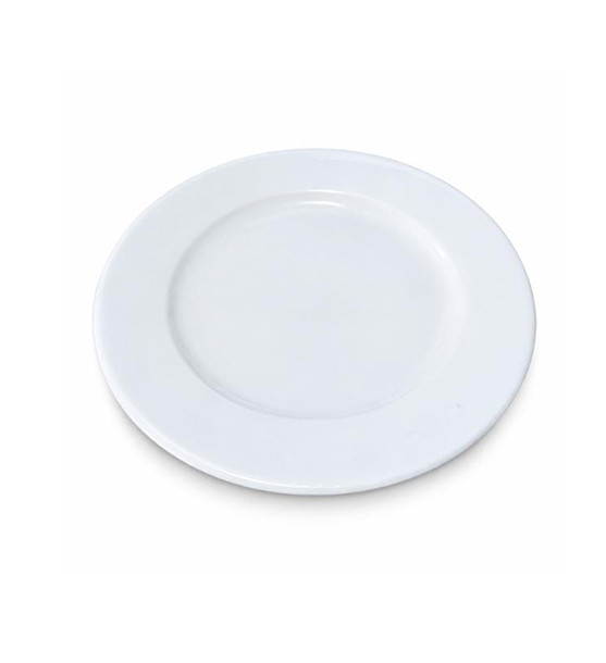 White Ceramic Dinner Plate