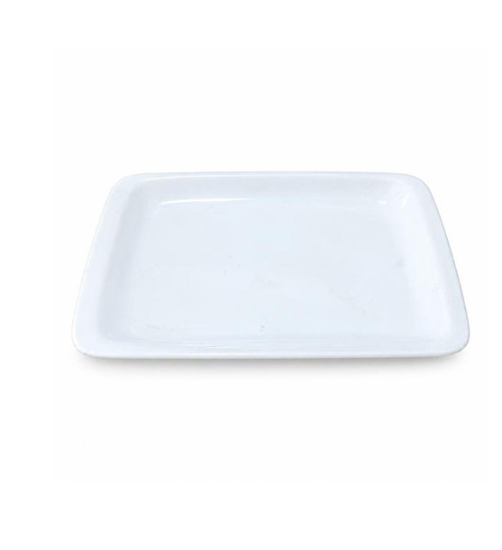 White Rectangular Ceramic Serving Tray